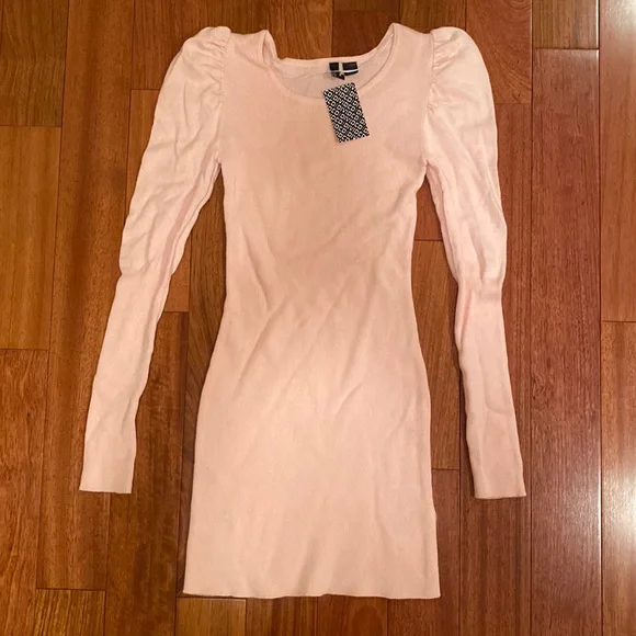 elegant white dresses long Deux Par Deux Knit Dress With Round Intarsia Flowers Light Pink – Lively  Kids main image 1